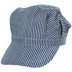 Jacobson Kid's Cotton Snapback Engineer Cap Hat Striped Adjustable Child’s OS